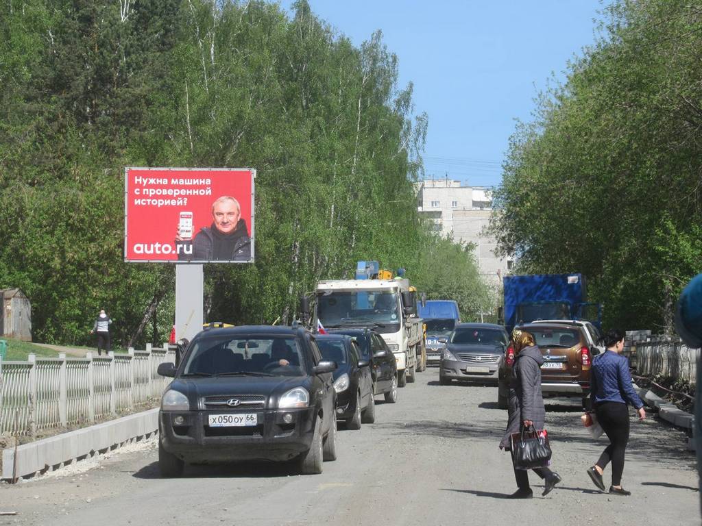 Ситиборд на Агрономической, 10 — Братской в Екатеринбурге, сторона Б